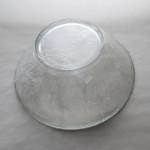 Mold for bowl covered with plastic wrap