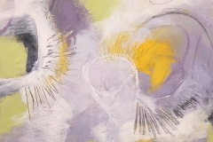 Energy That Creates Worlds series 02 - Cold wax & oil 10x10"