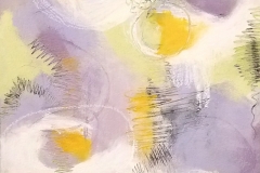 Energy That Creates Worlds series 03 - Cold wax & oil 10x10"