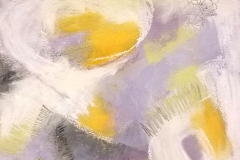 Energy That Creates Worlds series 04 - Cold wax & oil 10x10"