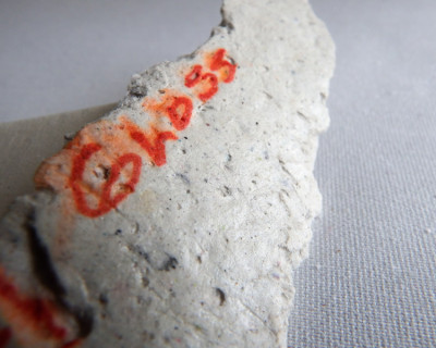 Krylon UV-Resistant Gloss spray on papier maché clay